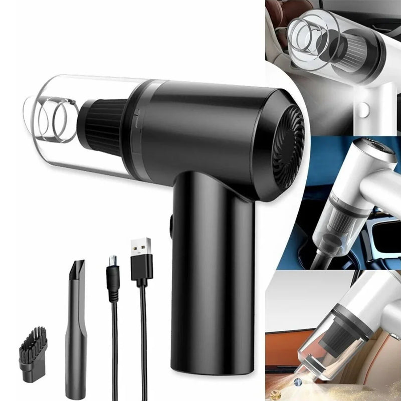 Mini Aspirador Portátil 3 em 1 para Casa e Carro - Preto - 110V