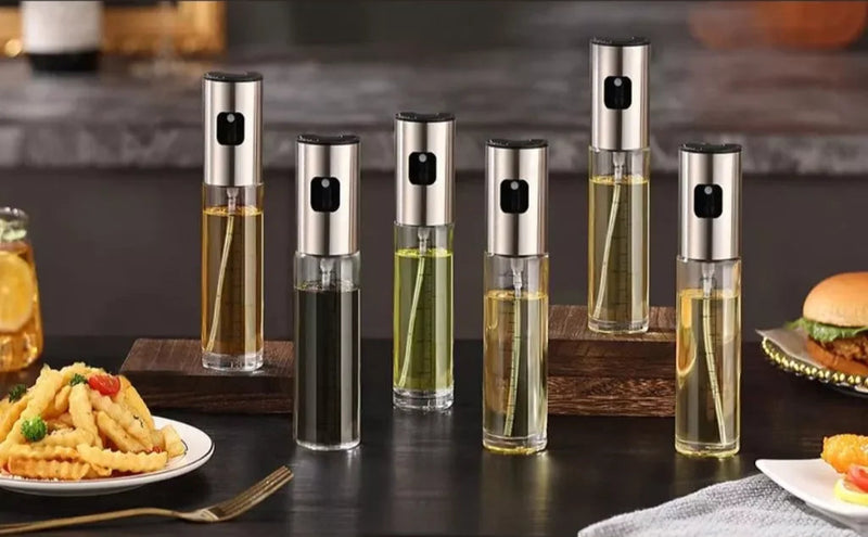 Spray Dosador de Azeite e Vinagre em Vidro – Prático, Econômico e Versátil