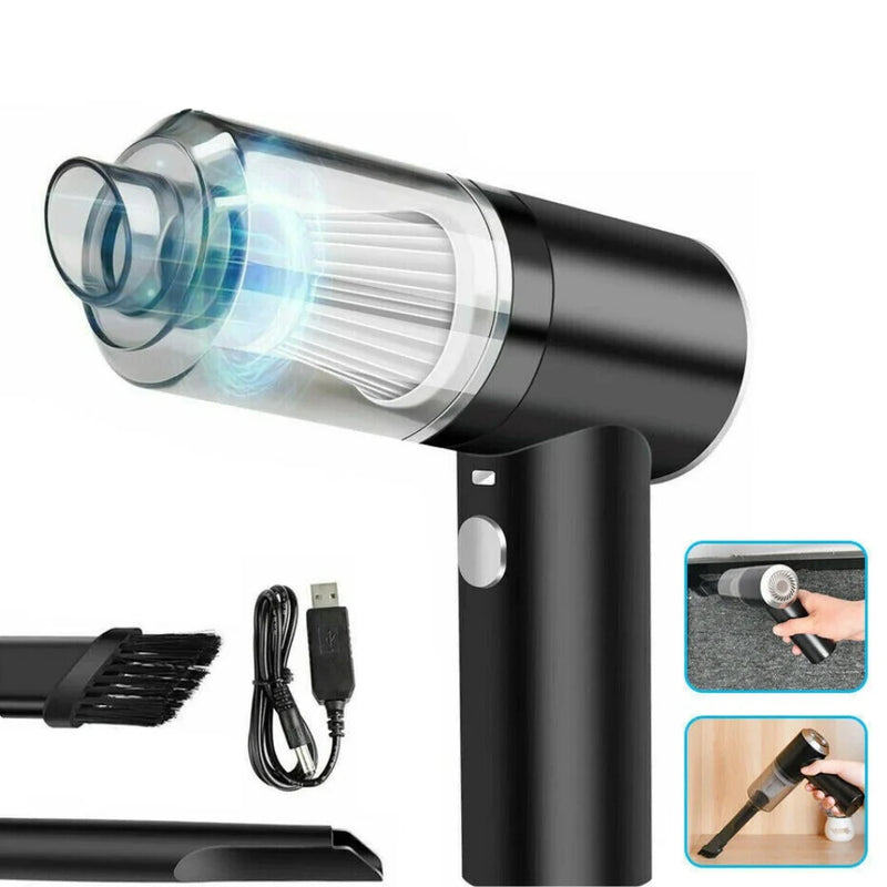 Mini Aspirador Portátil 3 em 1 para Casa e Carro - Preto - 110V