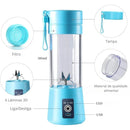 Mini Liquidificador Portátil USB - 2 Lâminas, Recarregável, Ideal para Shakes e Sucos