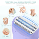 Depilador Elétrico Recarregável Kemei 4 em 1 – Rosto, Corpo, Pernas e Biquíni