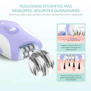 Depilador Elétrico Recarregável Kemei 4 em 1 – Rosto, Corpo, Pernas e Biquíni