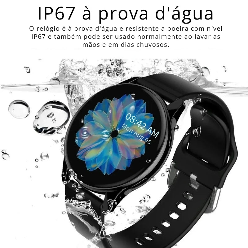 Smartwatch LIGE 2025 com Chamadas Bluetooth e Carregamento Sem Fio