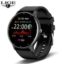 Smartwatch LIGE ZL02 – Tela Touch, Ligações via Bluetooth, à Prova d'Água, Fitness Tracker IP67