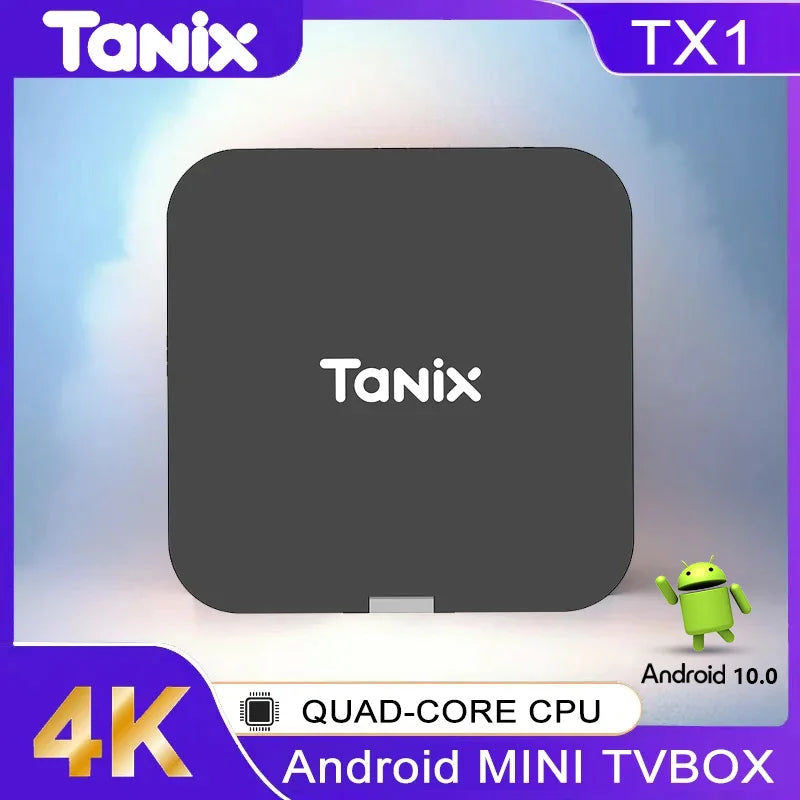 TV Box Tanix TX1 Android 10.0 – 2GB RAM / 16GB ROM, 4K, Wi-Fi 2.4G, Allwinner H313, Multi-idioma