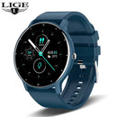 Smartwatch LIGE ZL02 – Tela Touch, Ligações via Bluetooth, à Prova d'Água, Fitness Tracker IP67