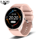 Smartwatch LIGE ZL02 – Tela Touch, Ligações via Bluetooth, à Prova d'Água, Fitness Tracker IP67