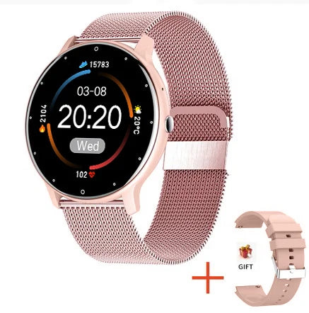 Smartwatch LIGE ZL02 – Tela Touch, Ligações via Bluetooth, à Prova d'Água, Fitness Tracker IP67